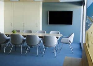 Salle de réunion VIP, choix mobilier, matières- Sandrine Gauquier architecte d'intérieur - Projet Tissot