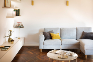 Salon privé, design meuble sur mesure - Suite parentale Mauguio (34) - Sandrine Gauquier Architecture d'intérieur & décoration